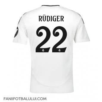 Real Madrid Antonio Rudiger #22 Tricou Fotbal Replică 2024-25 Barbati Acasa